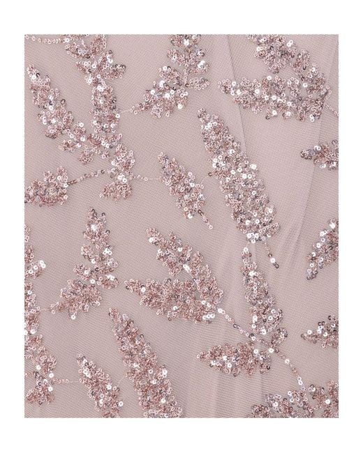 Aniye By Pink Rose Fatal Uma Sequined Long Dress