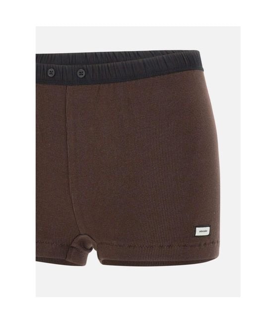 Entire studios Brown Lounge Ribbed Shorts for men