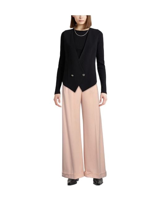 Max Mara Pink Wide-Leg Wool Pants