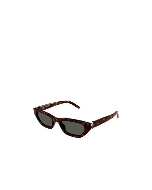 Saint Laurent White Eyewear Sl M126 Rectangular Sunglasses for men