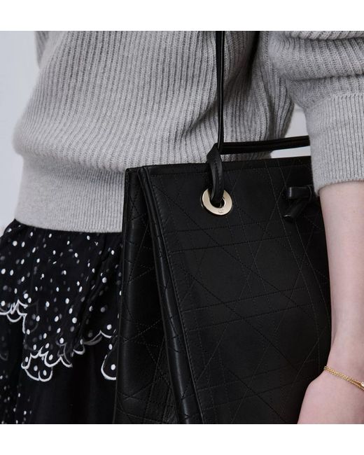 Dior Black Medium Promenade Shopping Bag