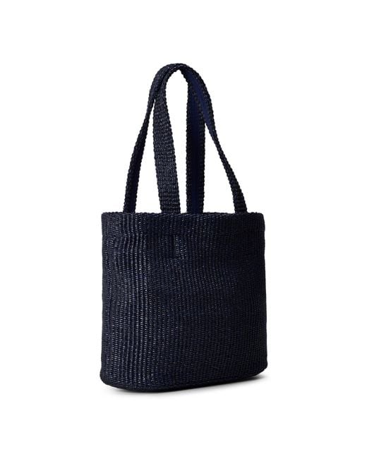 Jimmy Choo Blue Simple Straw Bag
