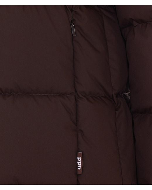 Add Brown Amadeus Hooded Puffer Coat