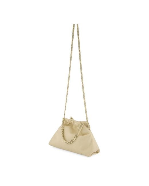 Stella McCartney Natural Falabella Mini Drawstring Shoulder Bag