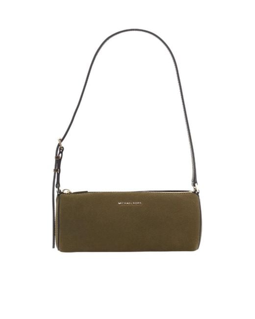 MICHAEL Michael Kors Metallic Izzy Small Nubuck Barrel Pochette