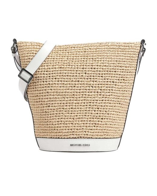 MICHAEL Michael Kors Natural Small Open Top Townsend Bucket Bag