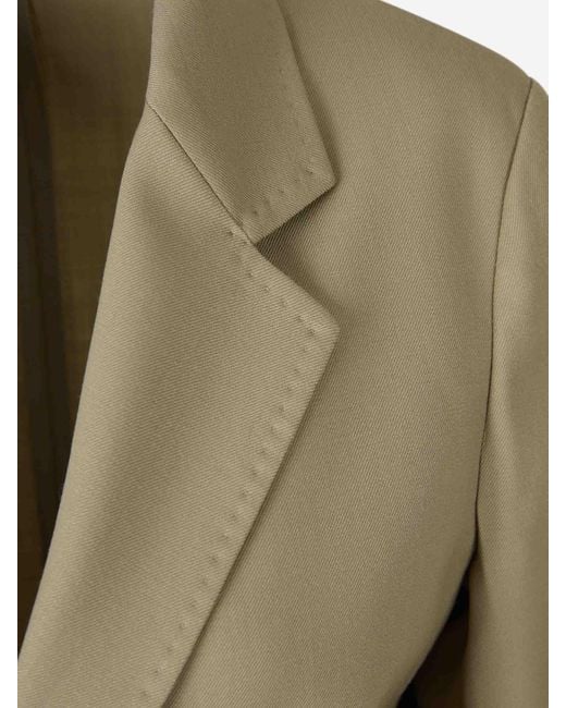 Peserico Green Single-Button Flap-Pocket Blazer