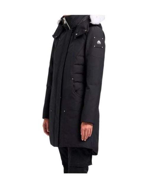 Moose Knuckles Black Cloud Shearling Parka