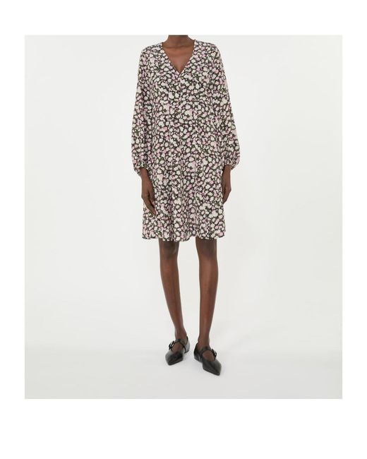 Weekend by Maxmara White Printed Silk Dress