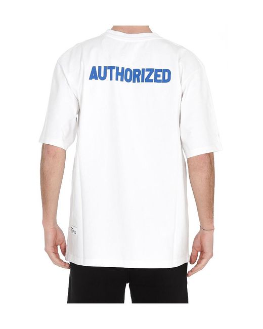 Heron Preston White Logo Print Short-Sleeved T-Shirt for men