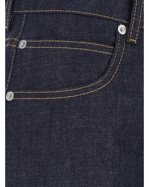 Bottega Veneta Blue Belt Loop Jeans