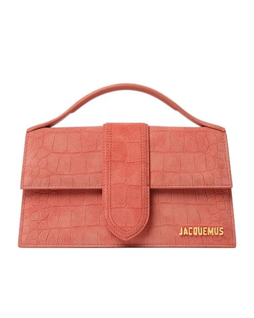 Jacquemus Red Le Bambino Large Top Handle Bag