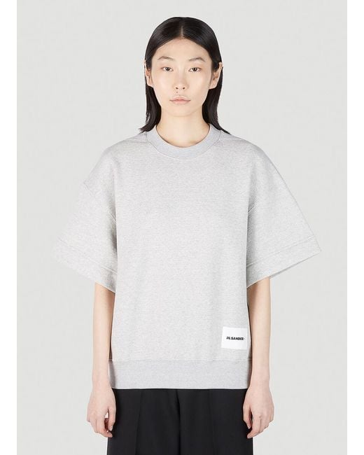 Jil Sander White Sweatshirt