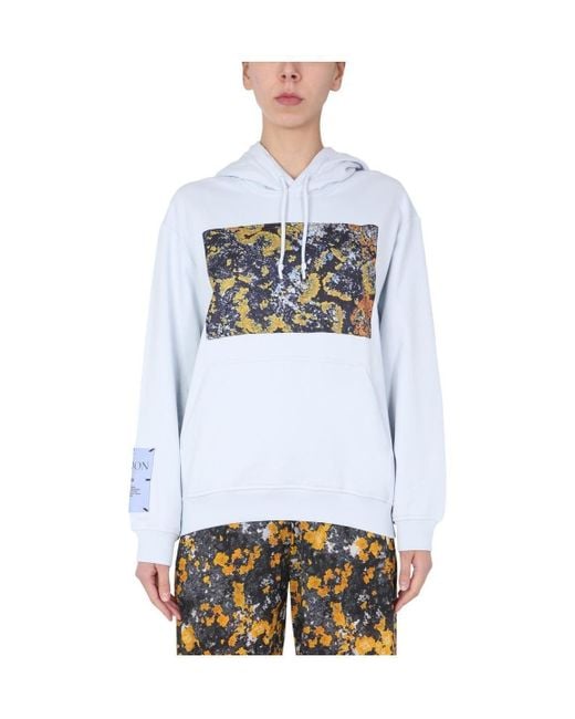 McQ Alexander McQueen White Graphic Printed Hoodie