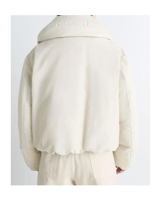 Lemaire Natural Elasticated Cuff Puffer Jacket
