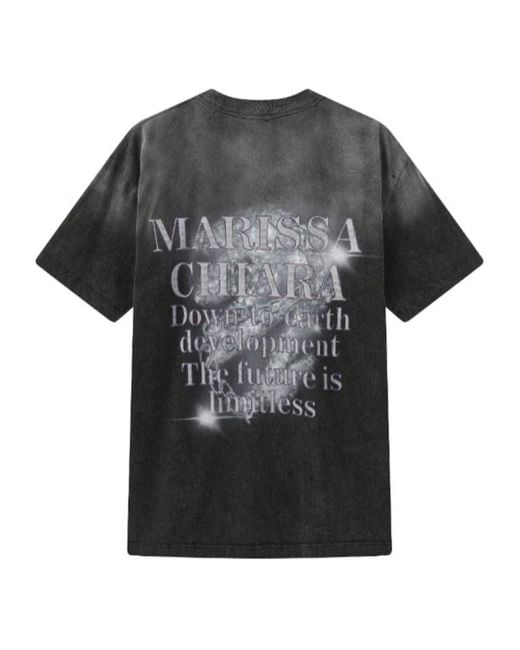 Marissa Chiara Black Short-Sleeved T-Shirt for men