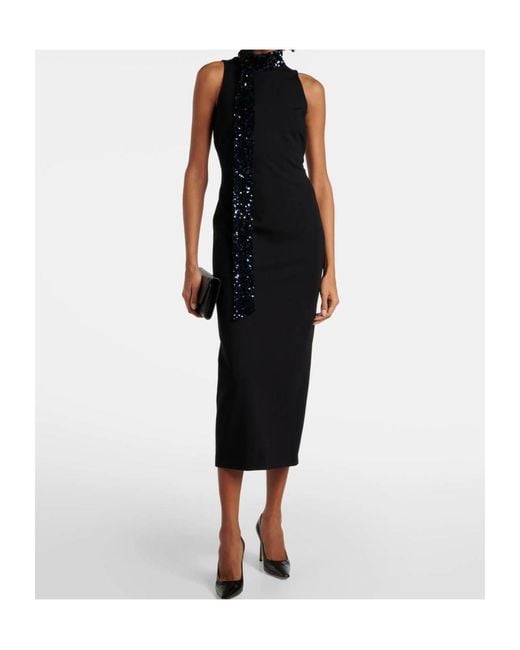 Dorothee Schumacher Black Emotional Essence I Sequined Midi Dress