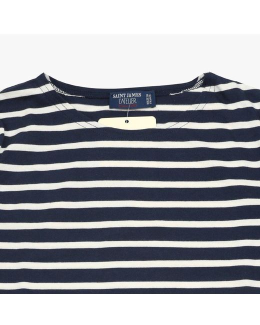 Saint James Blue Striped T-Shirt