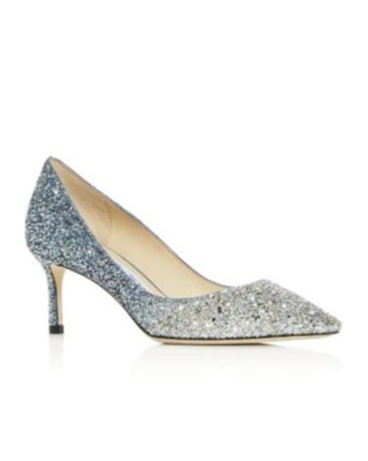 Jimmy Choo Blue Pointed High Heels