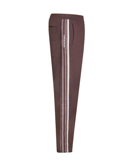 Emporio Armani Brown Elastic-Waist Athletic Pants for men