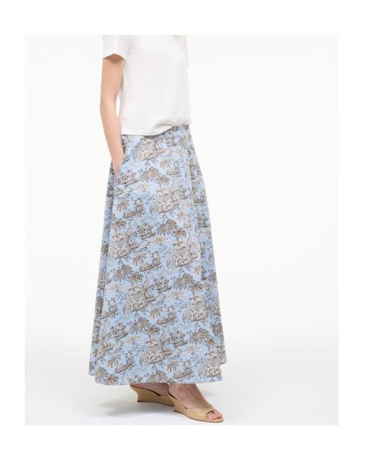 Staud Blue Axel Skirt