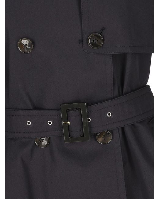Herno Black Belted Trench Coat