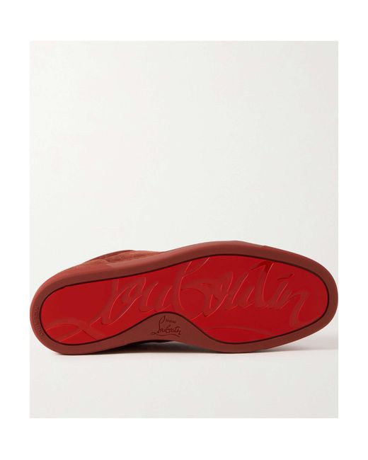 Christian Louboutin Red Louis Junior Low-Top Sneakers for men