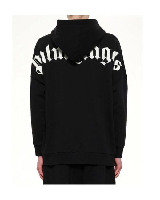 Palm Angels Black Long-Sleeve Sweatshirt for men