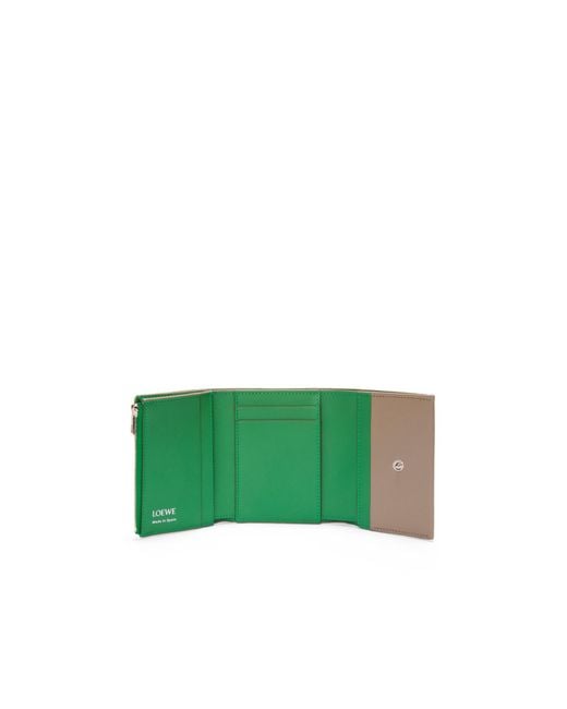 Loewe Natural Trifold Zip Wallet for men