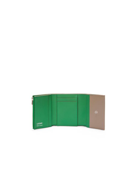 Loewe Natural Trifold Zip Wallet for men
