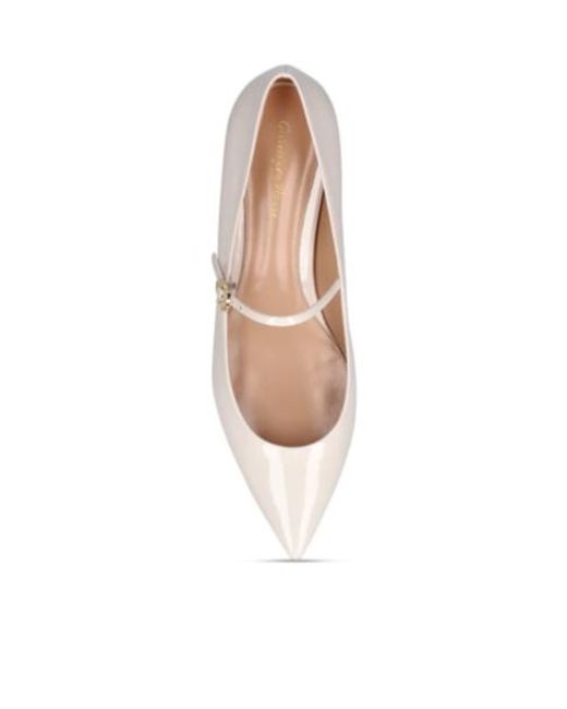Gianvito Rossi Natural Pointed Flat Shoes