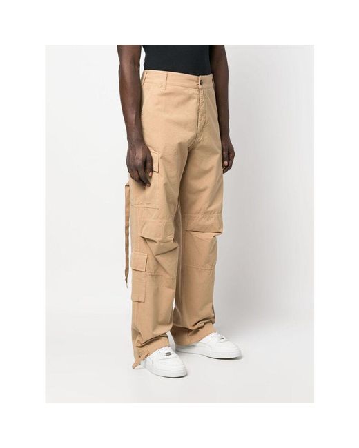DARKPARK Natural Wide-Leg Drawstring Cargo Trousers for men