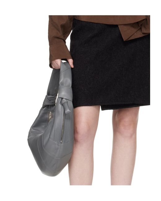 Lemaire Gray Fortune Croissant Shoulder Bag