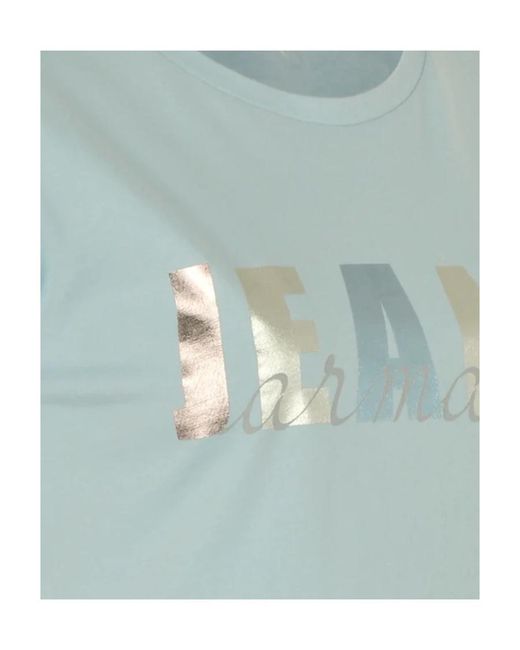 Armani Jeans Blue Slim T-Shirt With Round Neck And Short Sleeves
