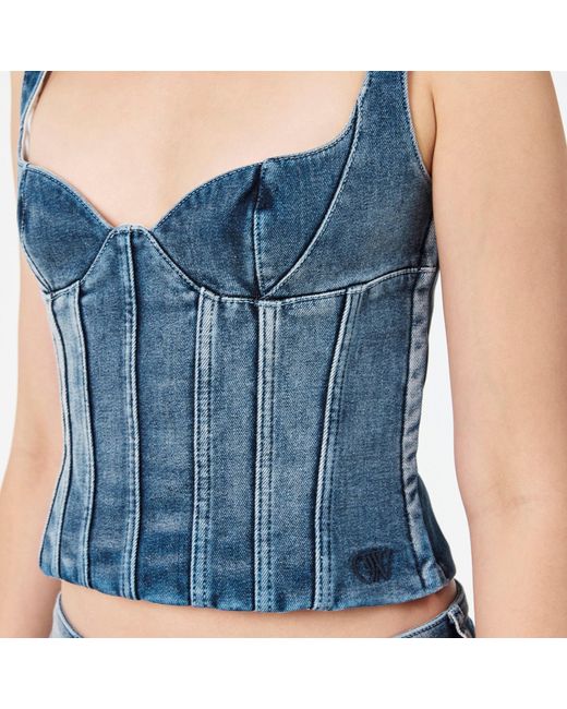 Off-White c/o Virgil Abloh Blue Camisole Top