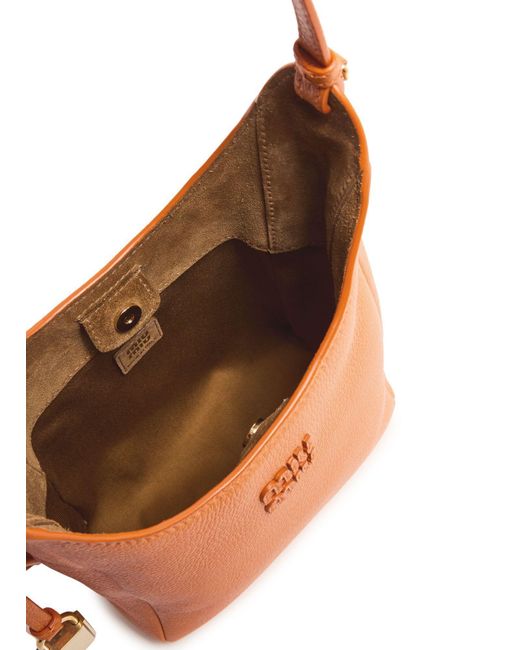 Miu Miu Orange Leather Shoulder Bag