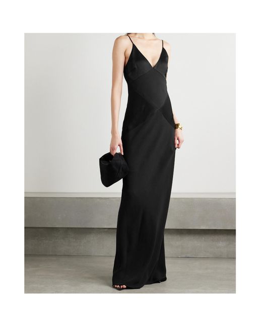 Veronica Beard Black Super-Long Dress