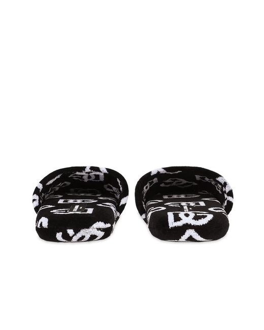 Dolce & Gabbana Black Logo Jacquard Slides for men