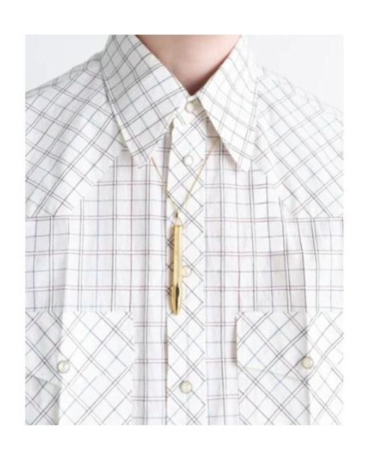 Lemaire White X Carl Auböck Pen Necklace