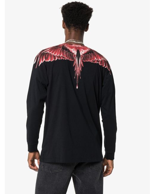 Marcelo Burlon Black Printed Sweater for men