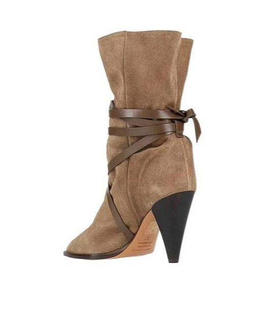 Isabel Marant Brown Plain Colour Ankle Boots