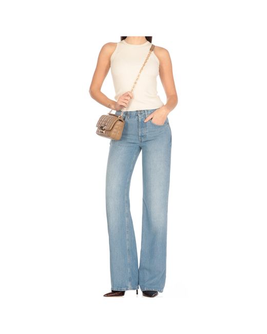 Dondup Blue Wide Leg Pants