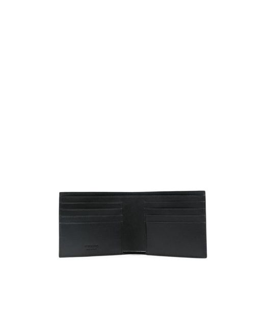 Ferragamo Black Ferragamo Logo Printed Bi-Fold Wallet