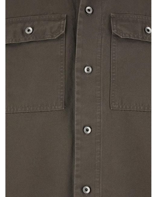 Rick Owens Gray Magnum Tommy Shirt for men