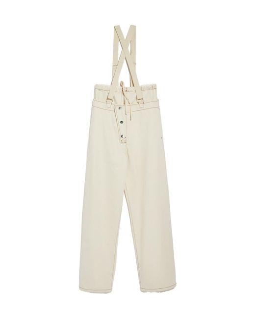Sportmax White Oggeri Wide Leg Pants