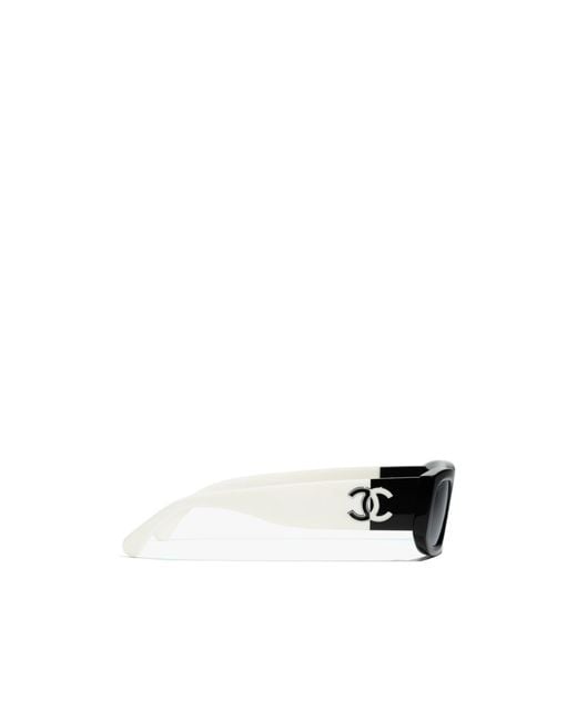Chanel White Logo Sunglasses