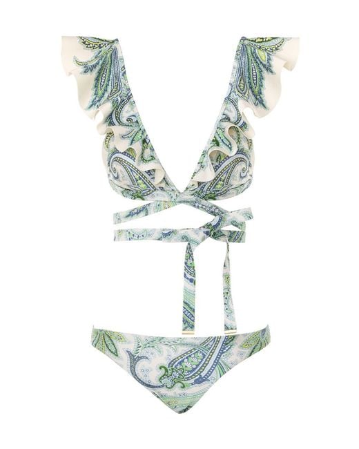 Zimmermann Blue Bikini Costume