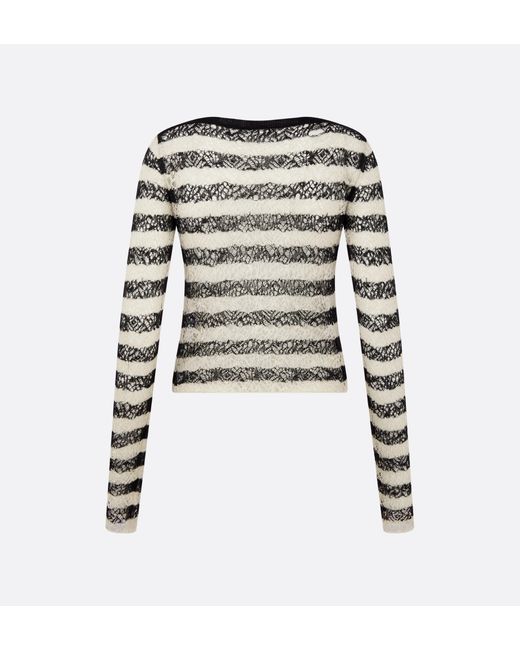 Dior Multicolor Marinière Ruffled Sweater