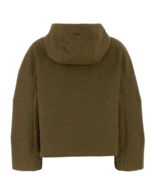 Herno Green Long-Sleeve Casual Jacket