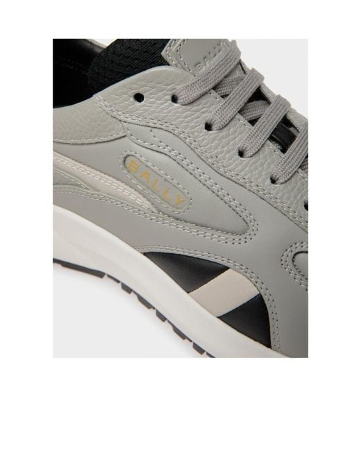 Bally Gray Round Head Low-Cut Casual Shoes for men